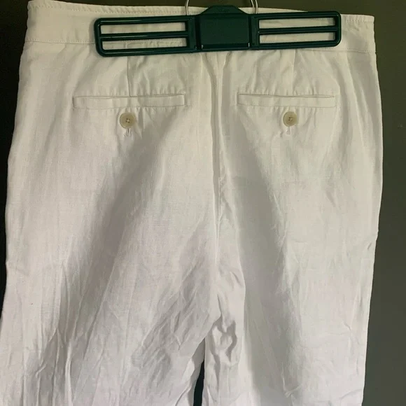 Banana Republic Wide Leg Linen Pants - Subtle Pleats - Picture 4 of 8